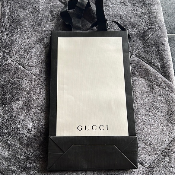 Authentic GUCCI Shopping bag black and white - Picture 2 of 3